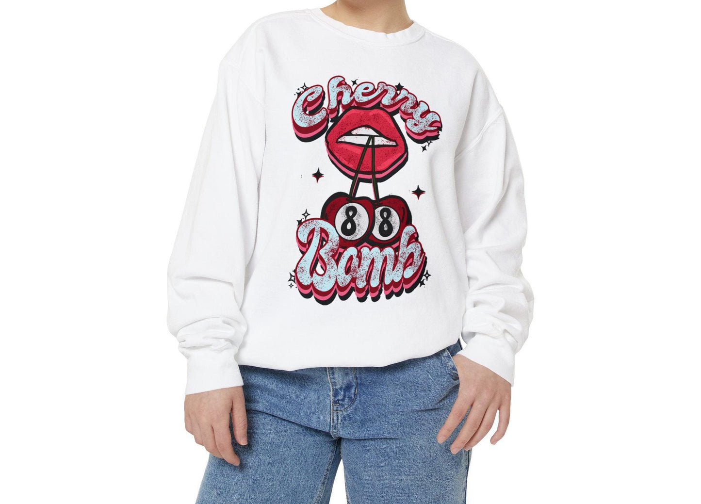 8 Ball Cherry Bomb design Vintage retro Lip cherry design Trendy Mouth Tshirt design Music design sweet rock and roll mouth design