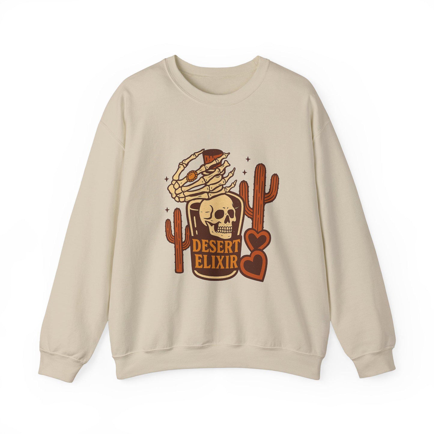 Edgy Western desert skull potion bottle png graphic digital download for tshirt sublimation or dtf