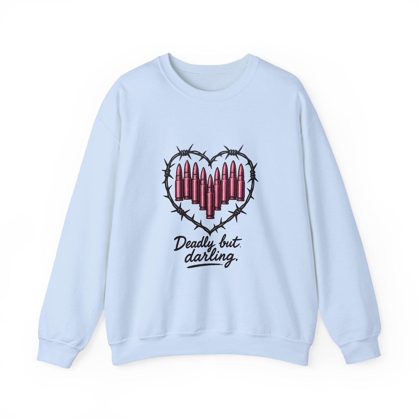 Edgy "deadly but darling" png graphic INSTANT digital download for tshirt sublimation and dtf