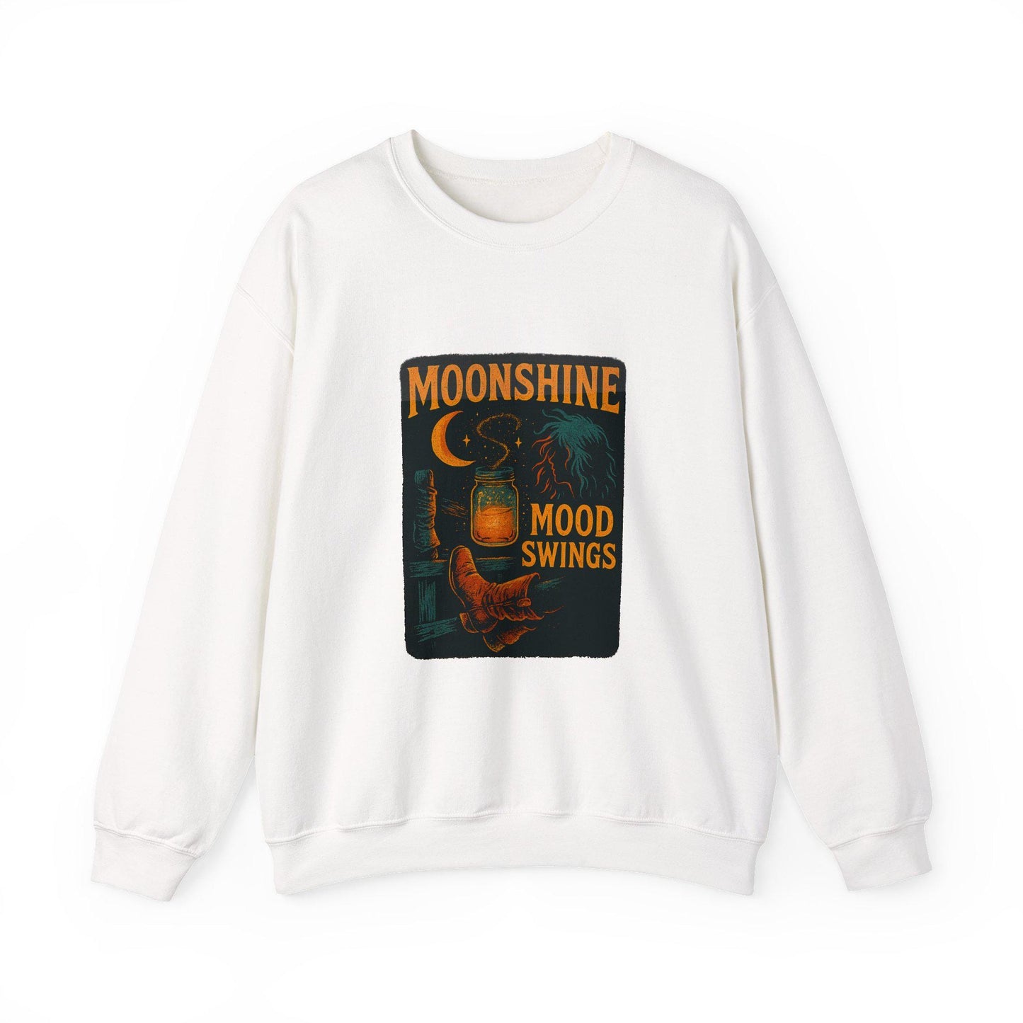 Western "Moonshine, mood swings" png graphic INSTANT digital download for tshirt sublimation or dtf