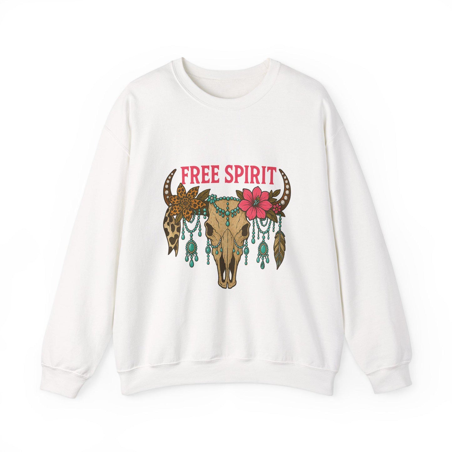 Edgy Summer Western bull skull free spirit hanging turquoise jewelry png graphic digital download for tshirt sublimation or dtf