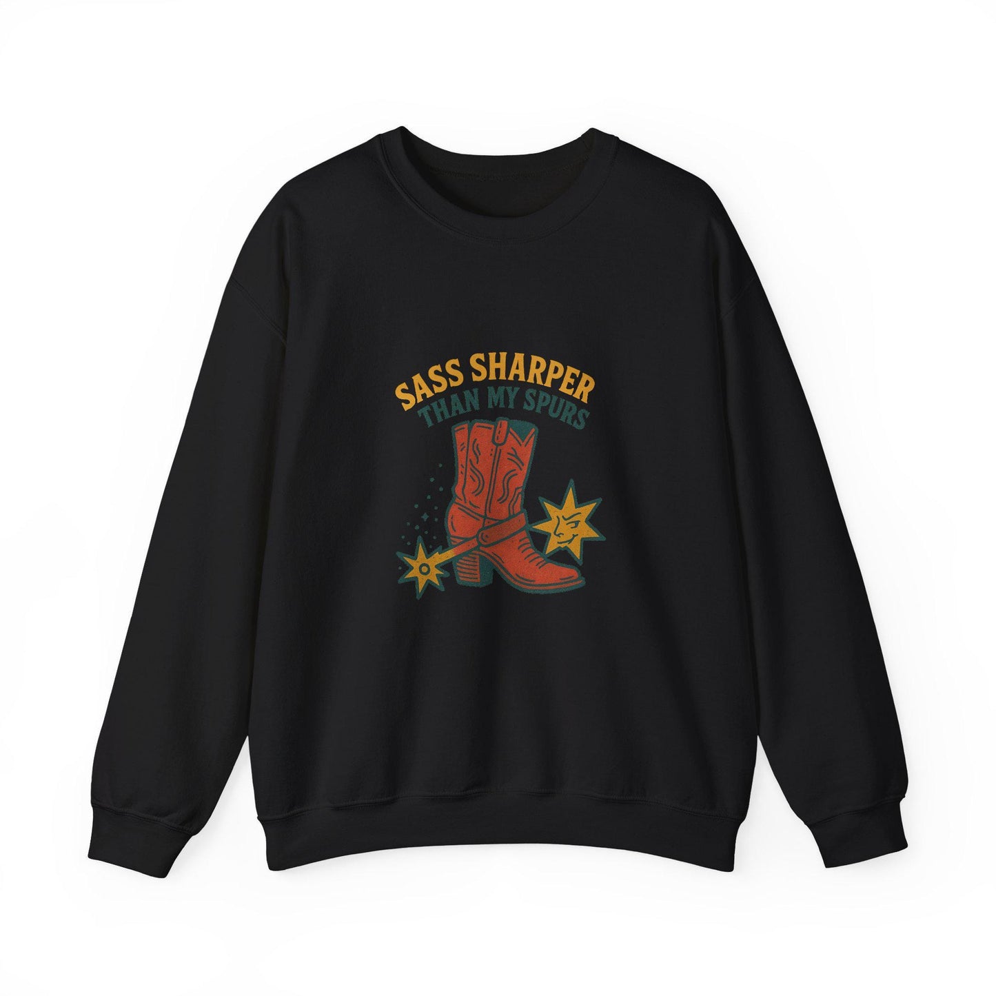 Western "sass sharper than my spurs" cowgirl boot png INSTANT digital download for tshirt sublimation or dtf