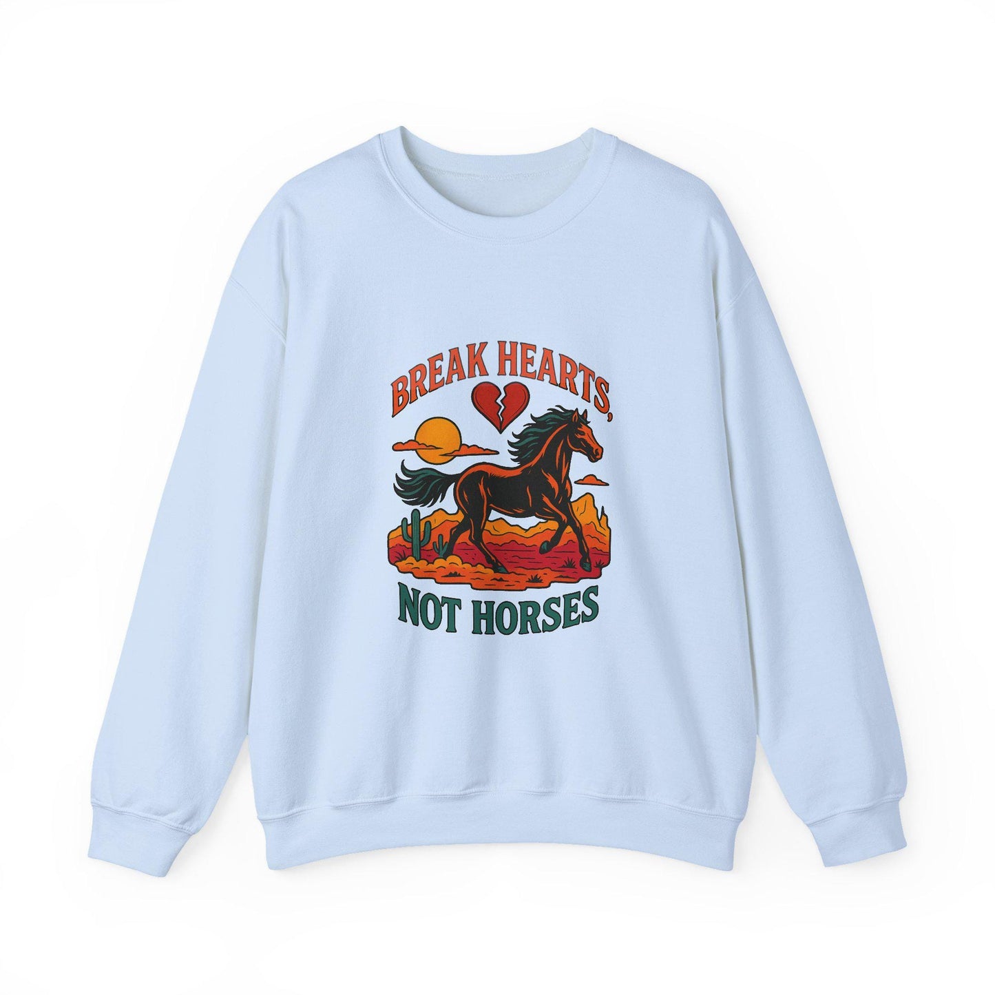 Western break hearts not horses png graphic INSTANT digital download for tshirt sublimation or dtf