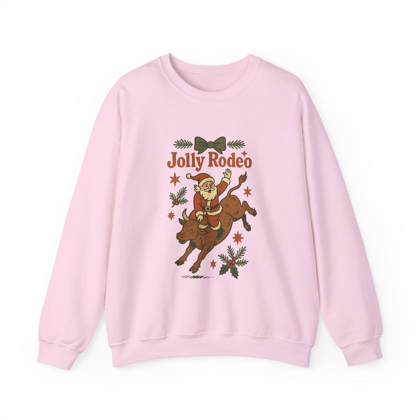 Western christmas santa bull rodeo PNG graphic INSTANT digital download for tshirt sublimation or dtf