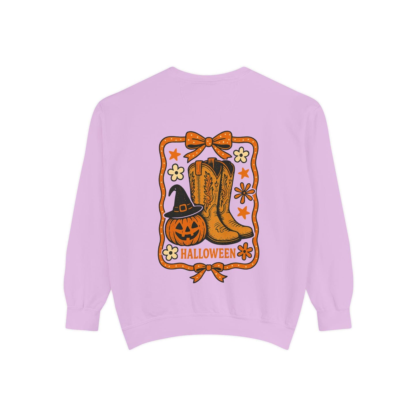 Western halloween boot and pumpkin graphic with matching logo PNG graphic INSTANT digital download for tshirt sublimation or dtf