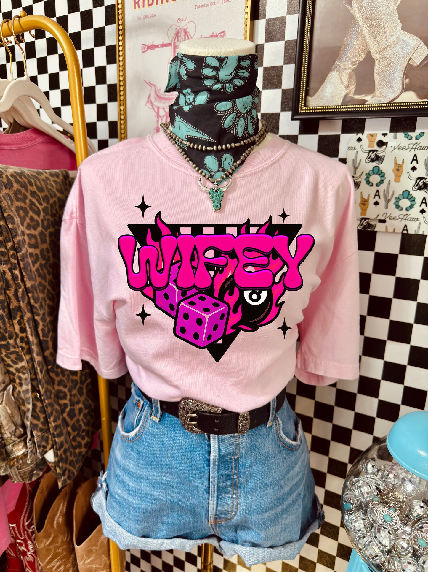 Western WIFEY PNG | Yallternative 8ball Dice Graphic | Dice Sublimation Design