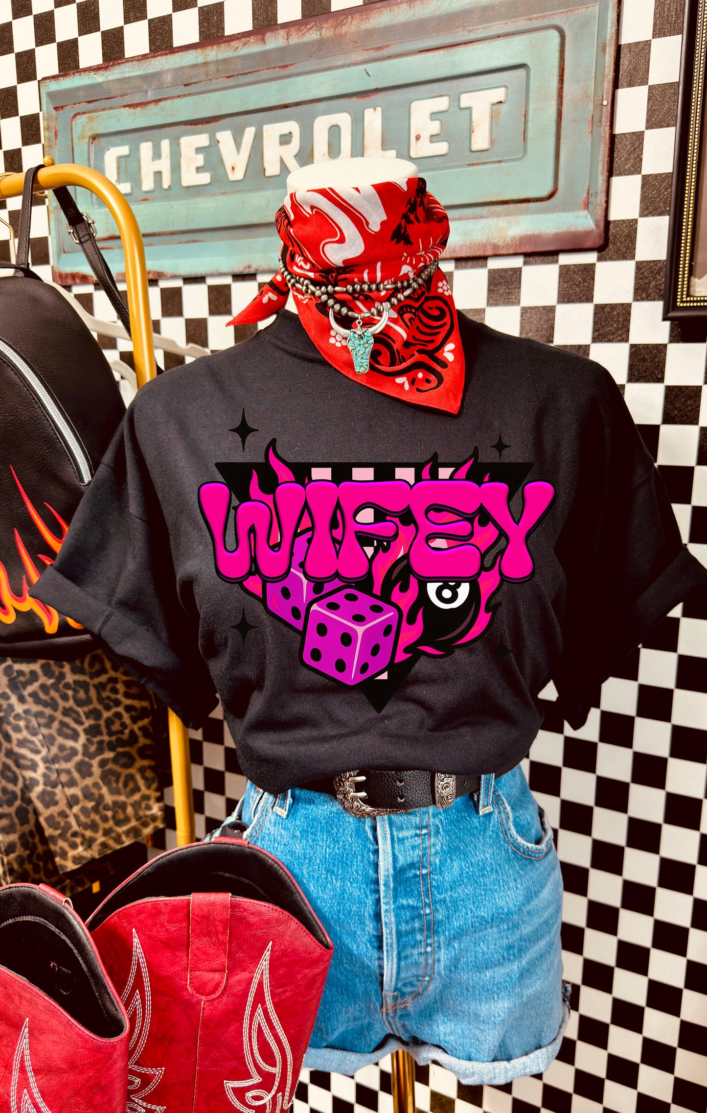 Western WIFEY PNG | Yallternative 8ball Dice Graphic | Dice Sublimation Design