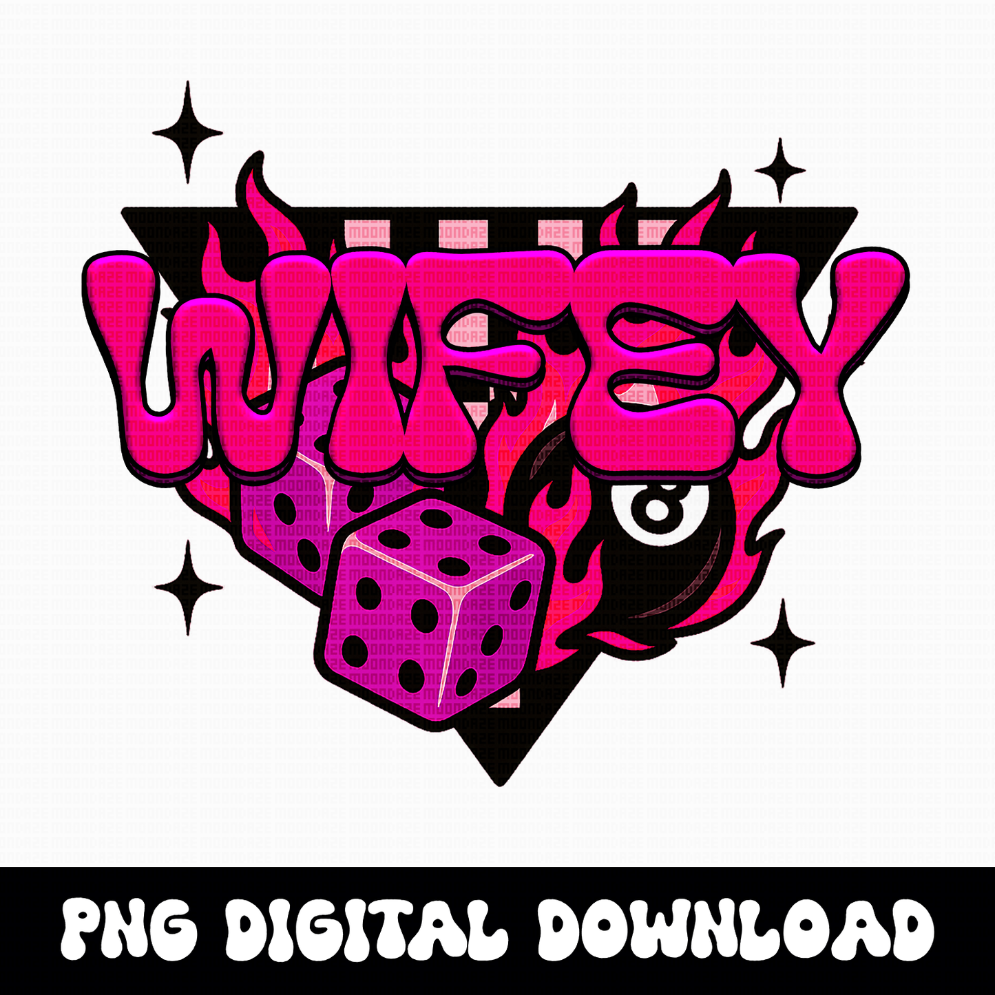 Western WIFEY PNG | Yallternative 8ball Dice Graphic | Dice Sublimation Design